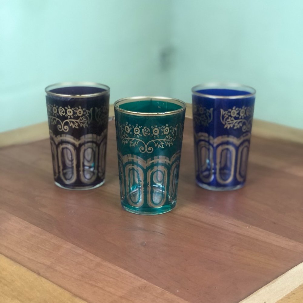 3 Vintage Juice Glasses